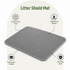 Double-layer honeycomb & waterproof cat litter mat