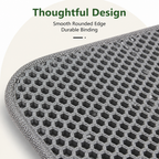 Double-layer honeycomb & waterproof cat litter mat