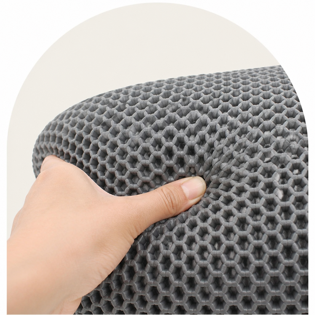 Double-layer honeycomb & waterproof cat litter mat