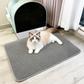Double-layer honeycomb & waterproof cat litter mat