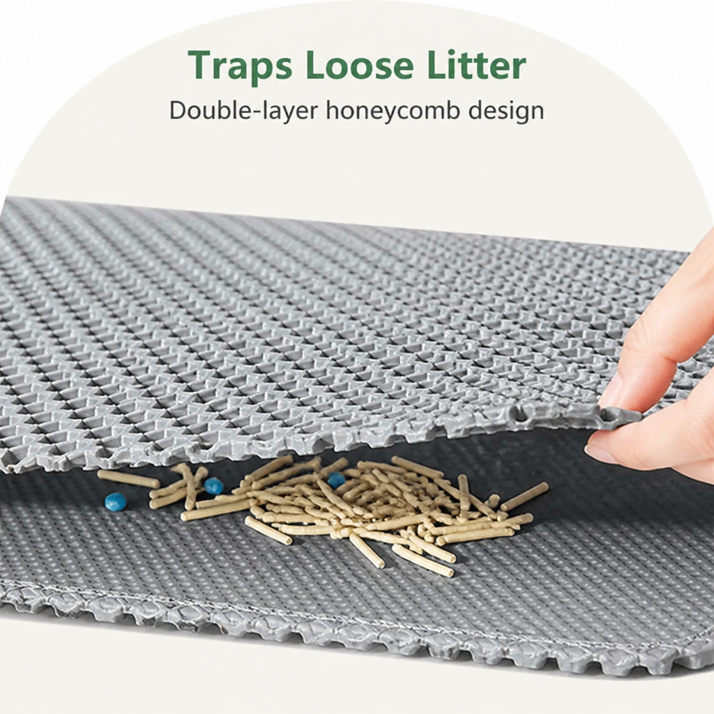 Double-Layer Waterproof & Non-Slip Litter Mat