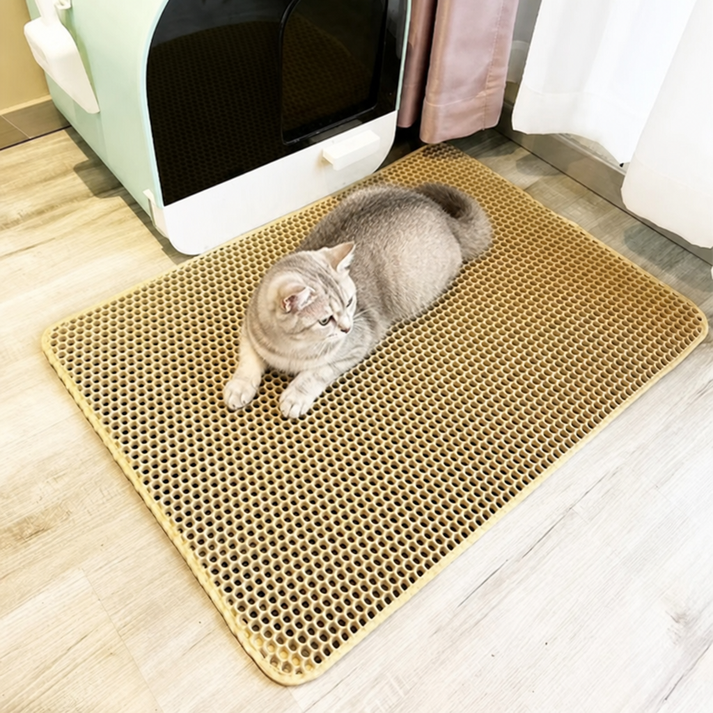 Double-Layer Waterproof & Non-Slip Litter Mat