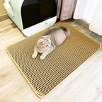 Double-Layer Waterproof & Non-Slip Litter Mat