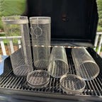 Durable BBQ Grill Basket with Rotating Design for Outdoor Grilling