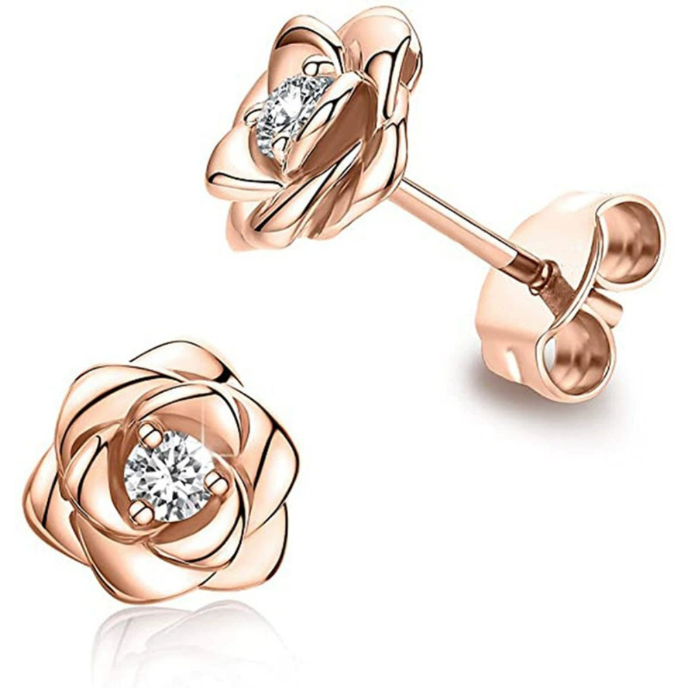 Earrings Mother's Day Gift Gold Birthstone Flower Stud Jewellery