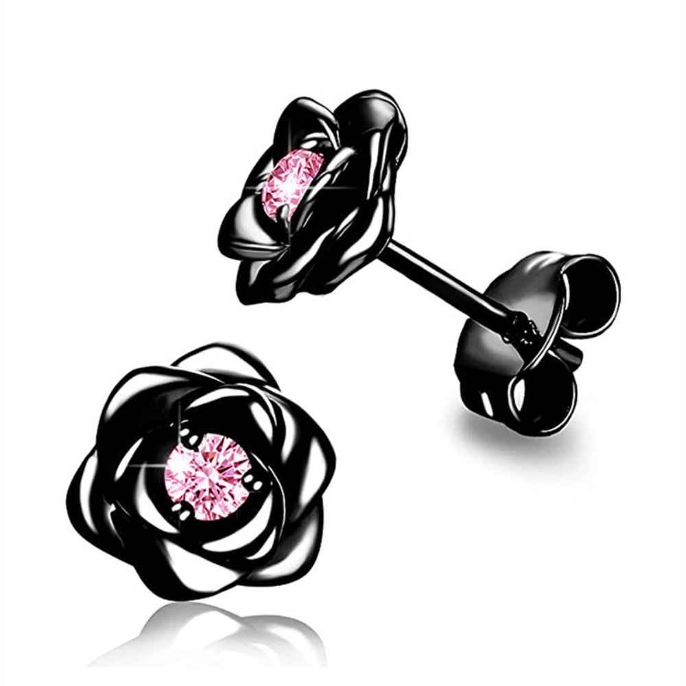 Earrings Mother's Day Gift Gold Birthstone Flower Stud Jewellery
