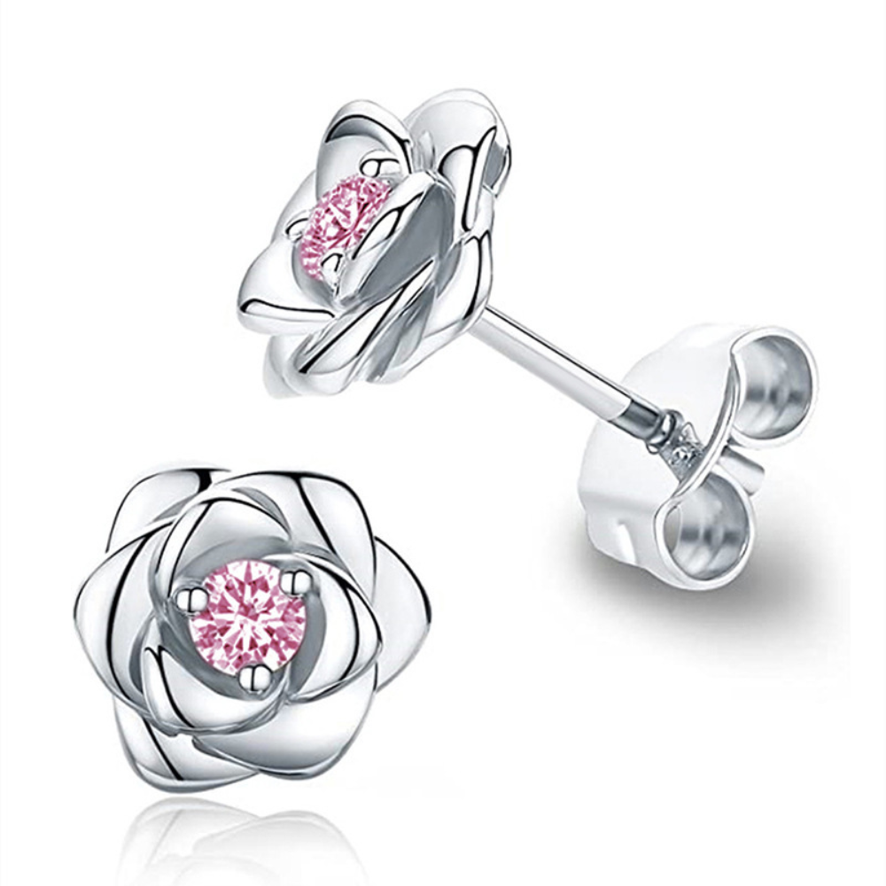 Earrings Mother's Day Gift Gold Birthstone Flower Stud Jewellery