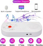 Electronic Piano Keyboard 49 Keys, Portable Piano Keyboard with Speaker, Roll Up Piano for Beginners and Kids