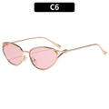 Elegant Cat-Eye Sunglasses with Premium Metal Accents