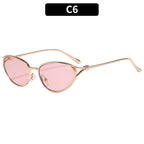 Elegant Cat-Eye Sunglasses with Premium Metal Accents