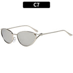 Elegant Cat-Eye Sunglasses with Premium Metal Accents