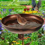 Elegant Garden Bird Bath with Adjustable Stand