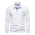 Embroidered Long Sleeve Polo