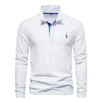 Embroidered Long Sleeve Polo