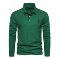 Embroidered Long Sleeve Polo