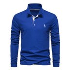 Embroidered Long Sleeve Polo