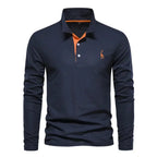 Embroidered Long Sleeve Polo