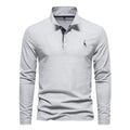 Embroidered Long Sleeve Polo