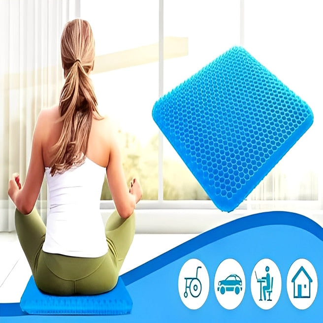 Ergonomic Gel Seat Cushion for Office, Car, and Everyday Seating Comfort