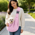 Ergonomic hands-free crossbody pet sling carrier (fits pets up to 6.5 kg)
