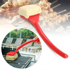 Extended Handle Steam Grill Brush — Firm Scrubbing Pad