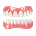 Flexible Silicone Denture Set with Separate Upper and Lower Pieces for Adults