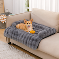 Fluffy Plush Washable Bolster Bed