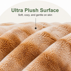Fluffy Plush Washable Bolster Bed