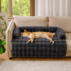 Fluffy Plush Washable Bolster Bed