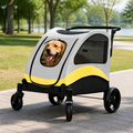 Foldable 4-Wheel Breathable Mesh Travel Stroller