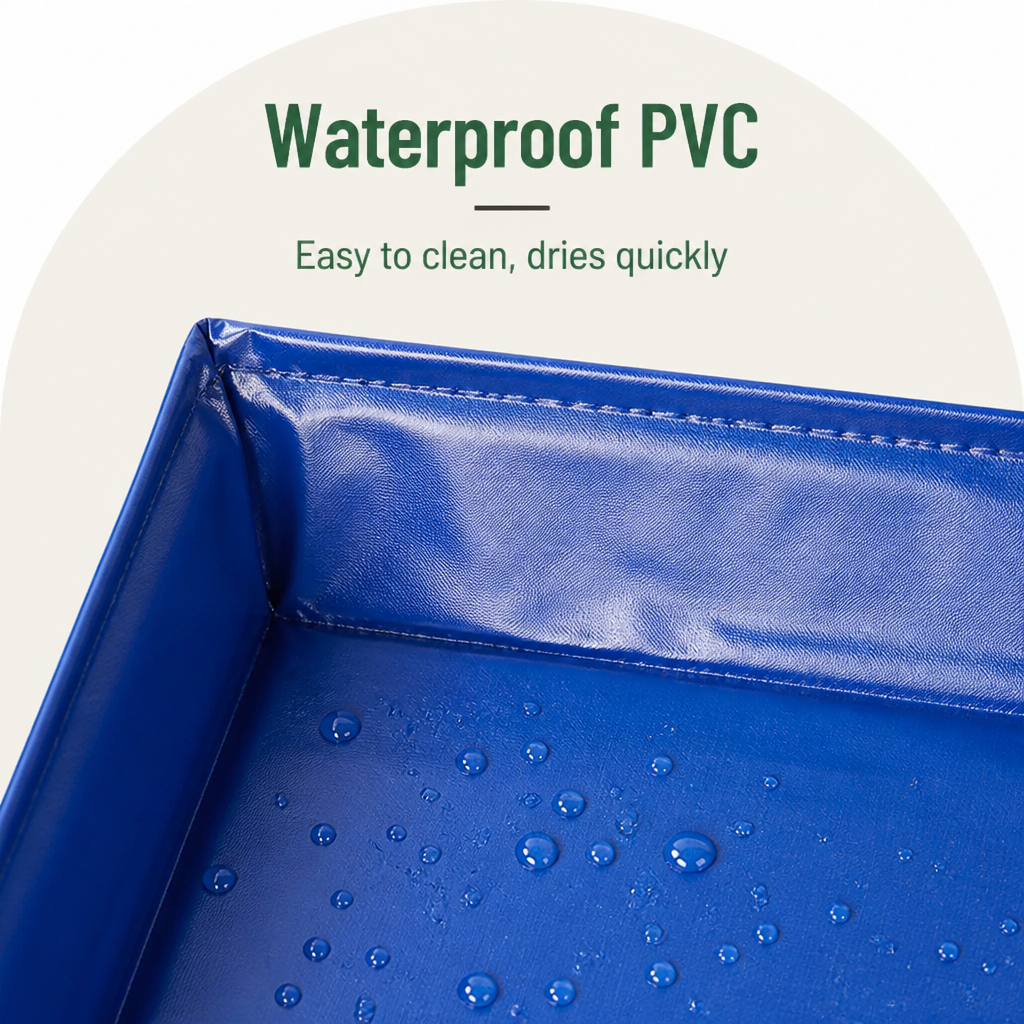 Foldable Pet Paddling Pool (Anti-Slip PVC Base)