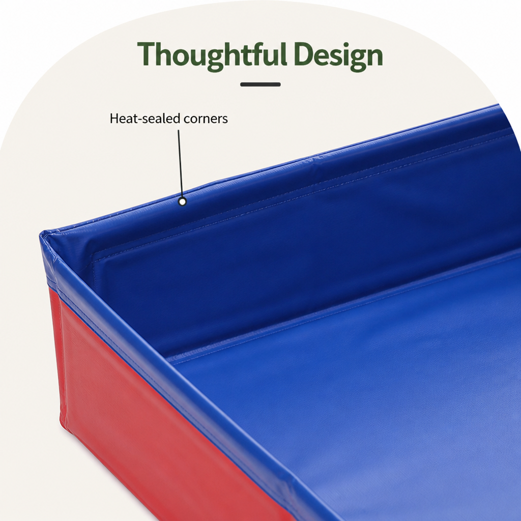 Foldable Pet Paddling Pool (Anti-Slip PVC Base)