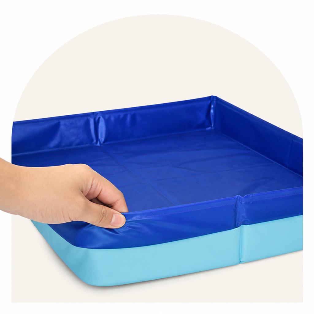Foldable Pet Paddling Pool (Anti-Slip PVC Base)
