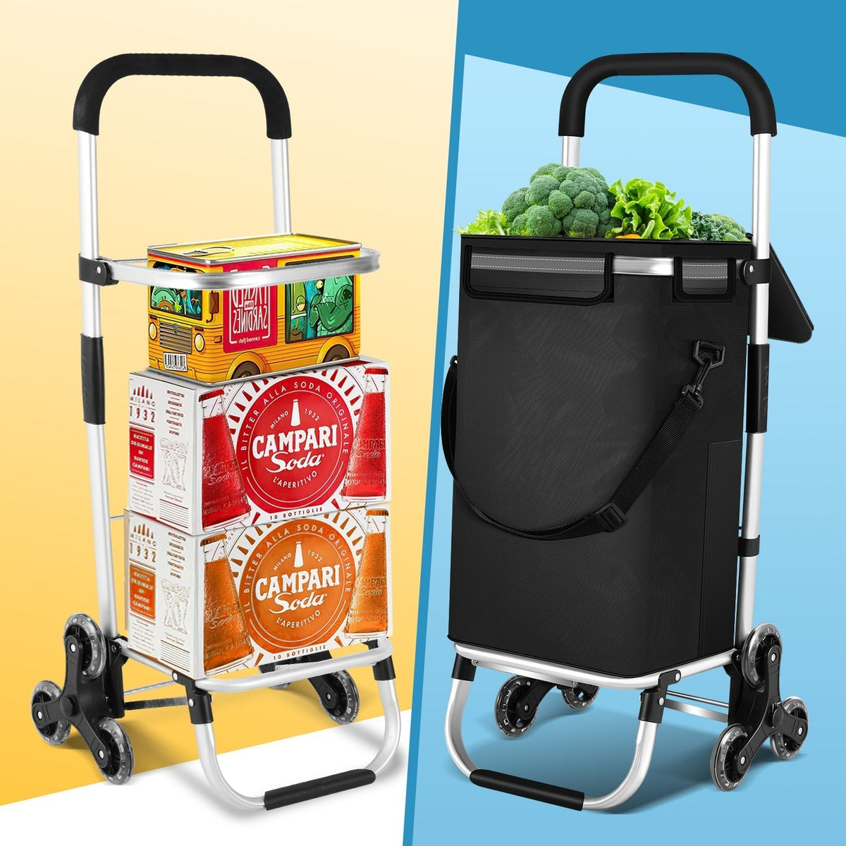 Folding 40 L Shopping Trolley