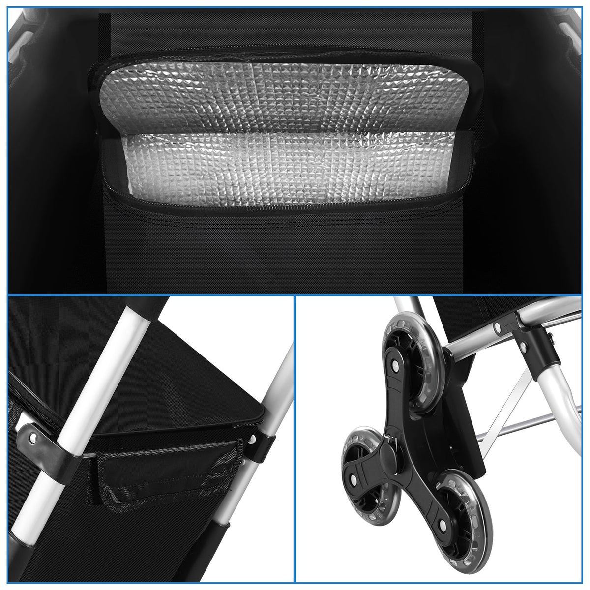 Folding 40 L Shopping Trolley