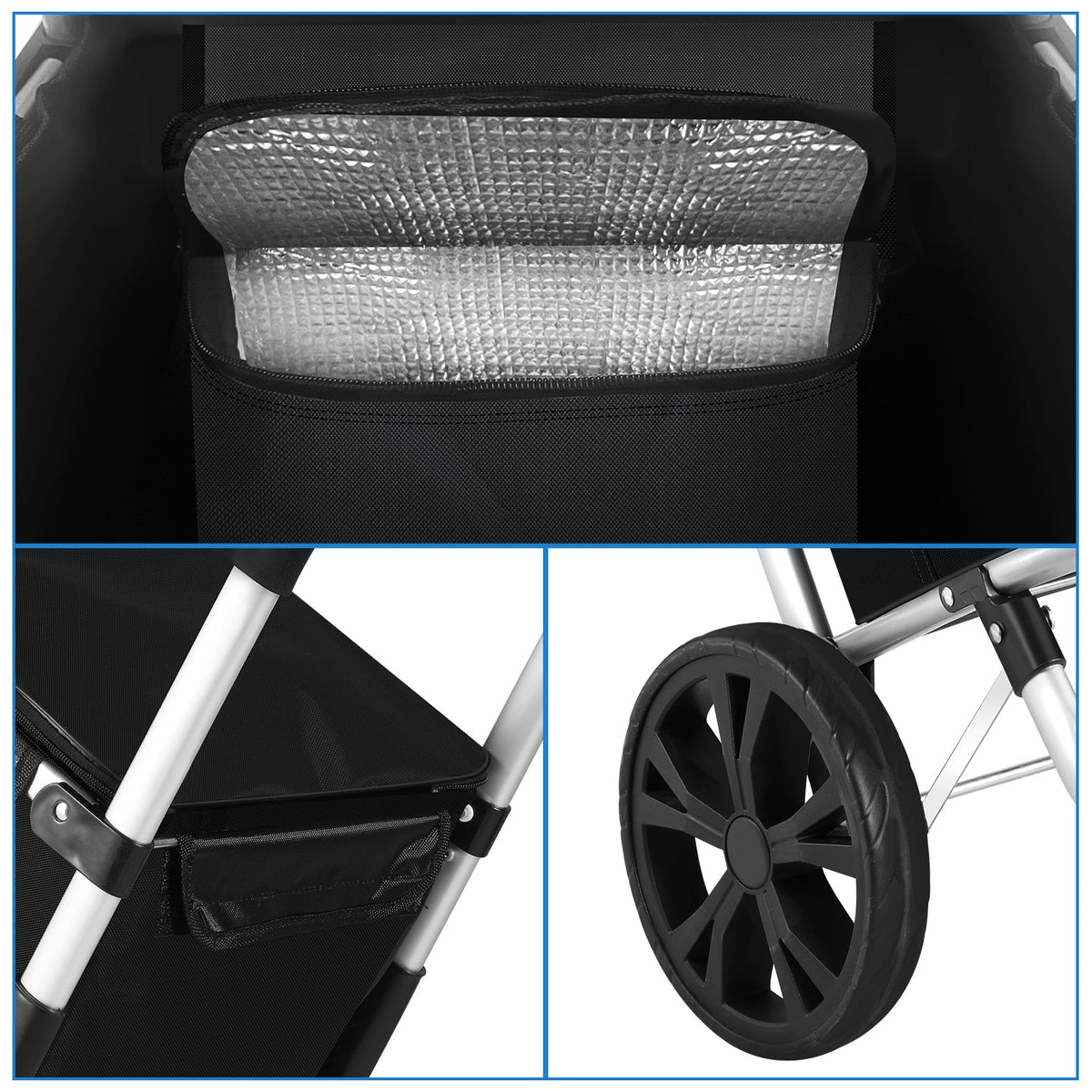 Folding 40 L Shopping Trolley