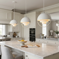 Geometric Pendant Light with Adjustable Sphere Bauhaus Modern Kitchen