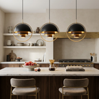Geometric Pendant Light with Adjustable Sphere Bauhaus Modern Kitchen