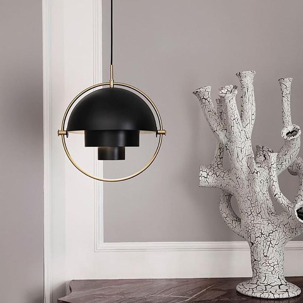 Geometric Pendant Light with Adjustable Sphere Bauhaus Modern Kitchen