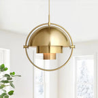Geometric Pendant Light with Adjustable Sphere Bauhaus Modern Kitchen
