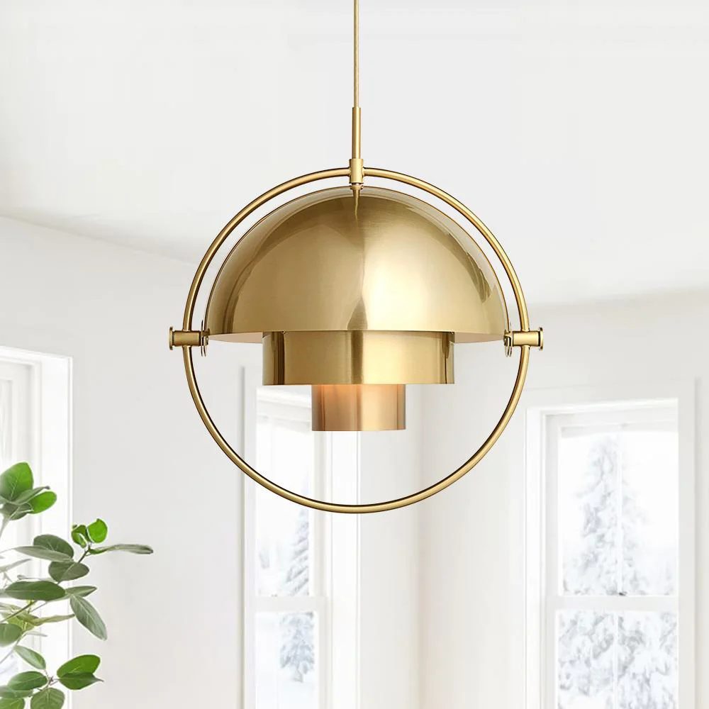 Geometric Pendant Light with Adjustable Sphere Bauhaus Modern Kitchen