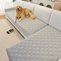 Geometric Scratch & Stain-Resistant Sofa Cover (L-Shaped)