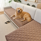 Geometric Scratch & Stain-Resistant Sofa Cover (L-Shaped)