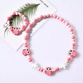 Girls' Wooden Animal Charm Necklace & Bracelet Set