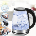 Glass Electric Kettle: Fast Boil 2 Litre, LED, Auto Shut-off