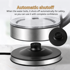 Glass Electric Kettle: Fast Boil 2 Litre, LED, Auto Shut-off