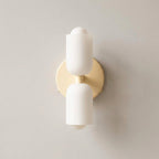 Glass Elements and Metal Wall Light with Dual Up-Down Lighting Nordic Style