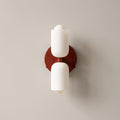 Glass Elements and Metal Wall Light with Dual Up-Down Lighting Nordic Style