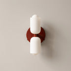 Glass Elements and Metal Wall Light with Dual Up-Down Lighting Nordic Style