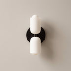 Glass Elements and Metal Wall Light with Dual Up-Down Lighting Nordic Style